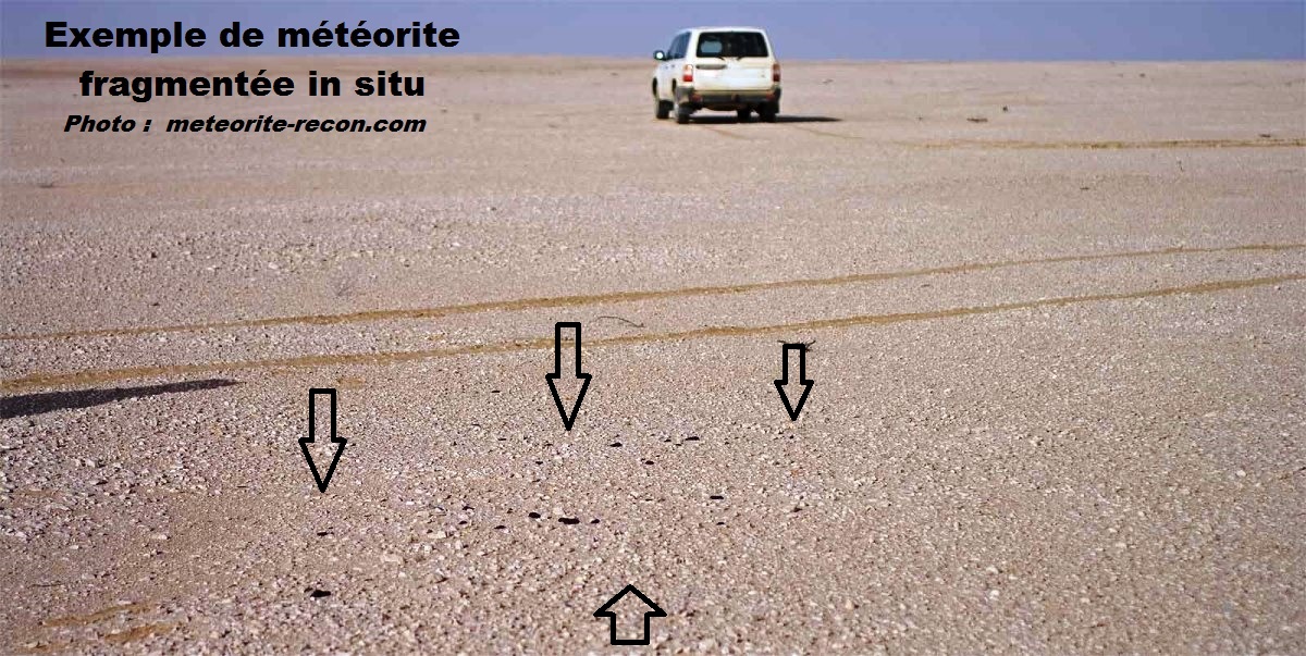 Meteorite in situ 2