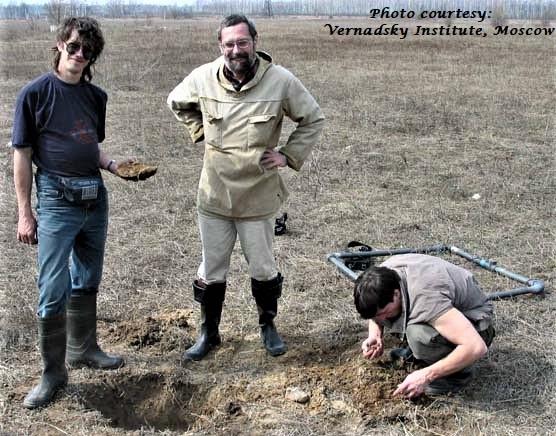 Dronino meteorite in situ