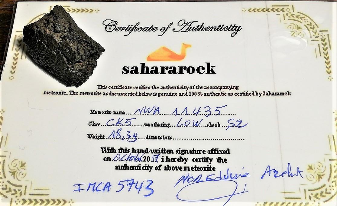 Nwa 11435 carbonaceous ck5