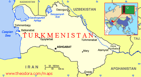 Turkmenistan map